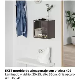 Eket Mueble De Almacenaje Con Vitrina