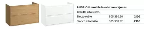 Blanco - Ansgjón Mueble Lavabo Con Cajones
