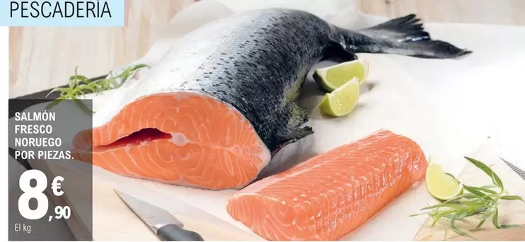 Salmón Fresco Noruego Por Piezas