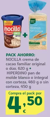 Hiperdino - Pan De Molde Blanco O Integral Con Corteza