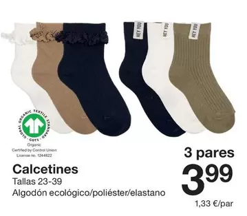 Calcetines Tallas 23-39
