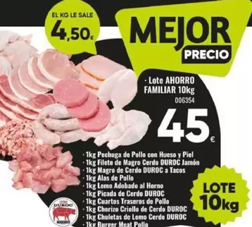 duroc - Lote Ahorro Familiar