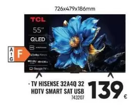 Hisense - Tv 32A4Q 32 Hdtv Smart Sat Usb