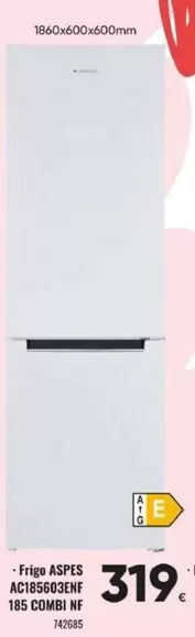 Aspes - Frigo AC185603ENF 185 Combi Nf