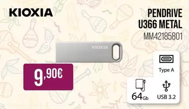 Kioxia - Pendrive U366 Metal