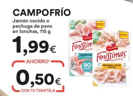 Campofrío - Jamon Cocido O Pechuga De Pavo En Lonchas