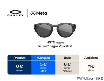 Oakley - Meta HSTN Negre Prizm Negre Polaritzat
