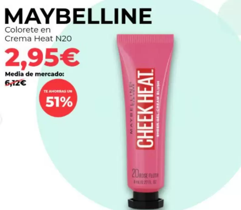 Maybelline -  Colorete En Crema