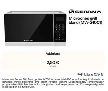 Senwa - Microones Grill Blanc