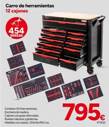 Carro De Herramientas 12 Cajones