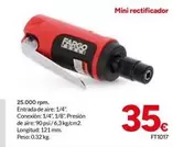 Fargo Tools - Mini Rectificador 