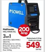 Multifuncion MIG-MMA-TIG 3 En 1