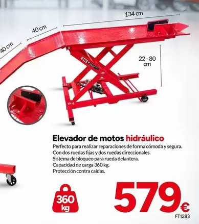 Perfecto - Elevador De Motos Hidráulico