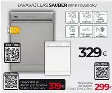 Sauber - Lavavajillas Serie 1-dw61033w