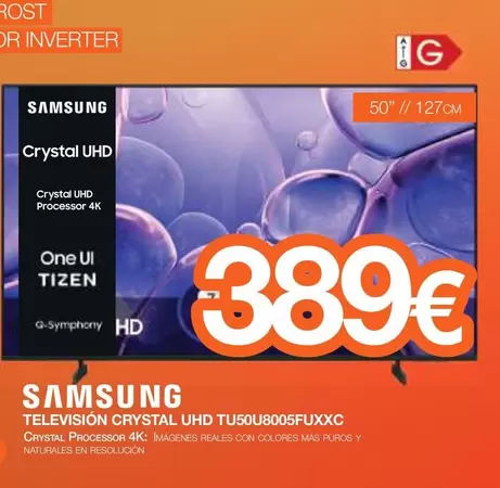 Samsung - Television Crystal UHD TU50U8005FUXXC