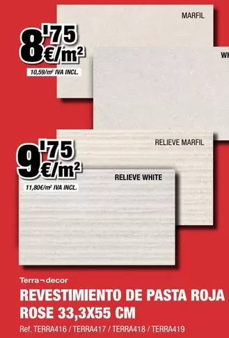 Revestimento De Pasta Roja Rose