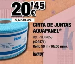 Knauf - Cinta De Juntas Aquapanel
