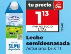 Asturiana - Leche Semidesnatada 