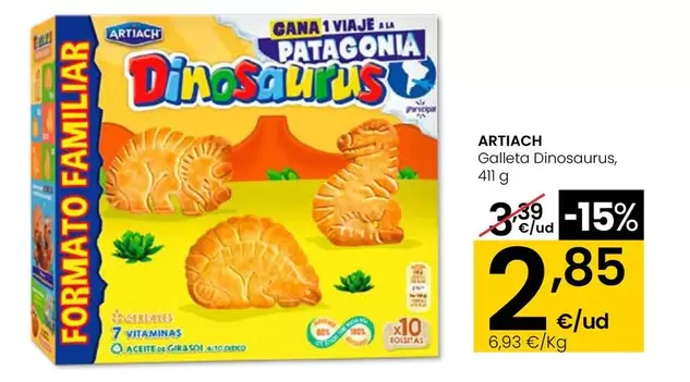 Artiach - Galleta Dinosaurus