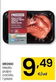 Eroski - Medio Pulpo Cocido