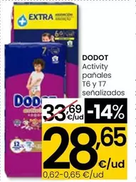 Dodot - Activity Pañales T6 Y T7 Señalizados