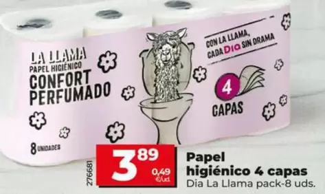 Dia La Llama - Papel Higiénico 4 Capas 