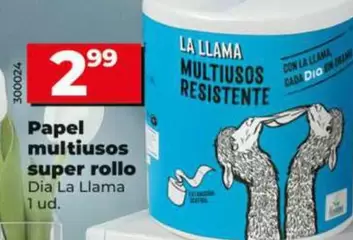 Dia La Llama - Papel Multiusos Super Rollo 