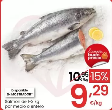 Salmon De 1-3 Kg Por Medio O Entero