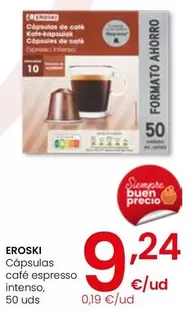 Eroski - Capsulas De Cafe Espresso Intenso