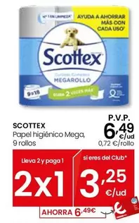 Scottex - Papel Higiénico Mega