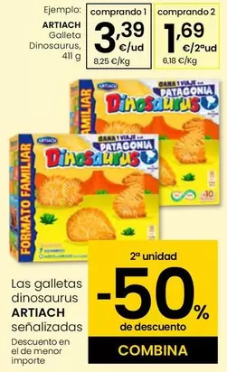 Artiach - Galleta Dinosaurus, 411 G