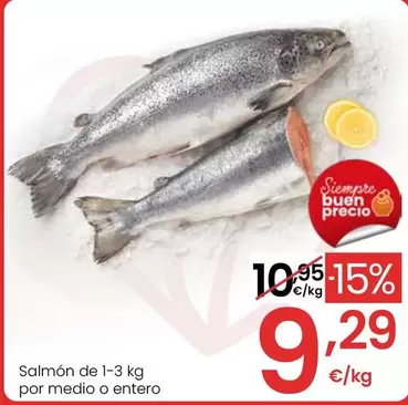 Salmón De 1-3 Kg Por Medio O Entero