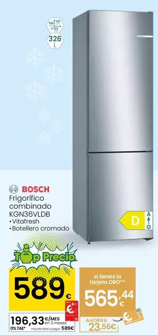 Bosch - Frigorífico Combinado KGN36VLDB