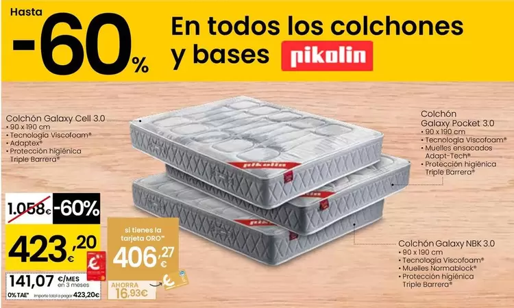 Pikolin - Colchon Galaxy Cell 3.0