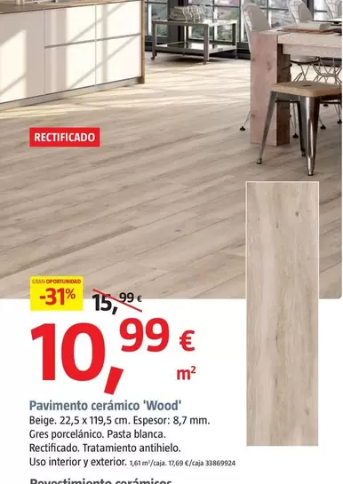 Pavimento Ceramico 'Wood' 