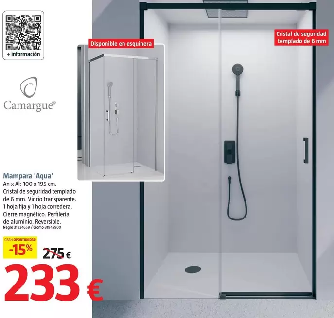 Camargue - Mampara Aqua