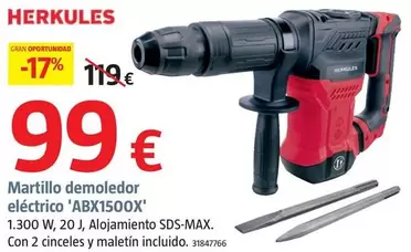 Herkules - Martillo Demoledor Eléctrico 'ABX1500X'