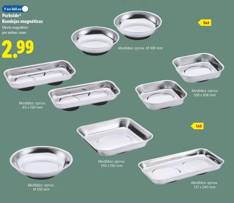 Parkside - Bandejas Magnéticas 