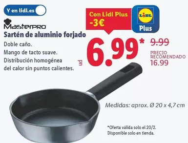 Masterpro - Sartén De Aluminio Forjado