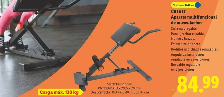 Crivit - Aparato Multifuncional De Musculación 