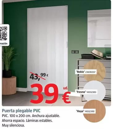 Puerta Plegable Pvc 