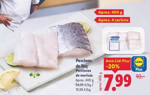 Porciones De Merluza