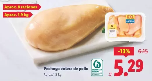 Pechuga Entera De Pollo