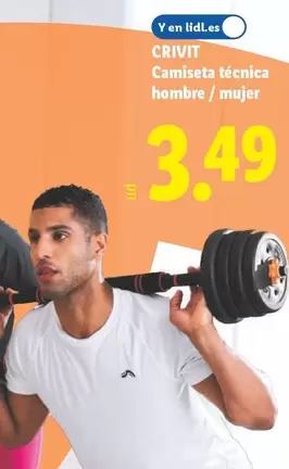 Crivit - Camiseta Técnica Hombre/Mujer