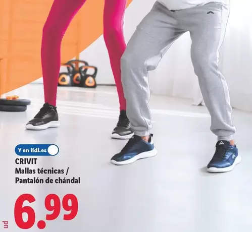 Crivit - Mallas Técnicas/Pantalón De Chánda