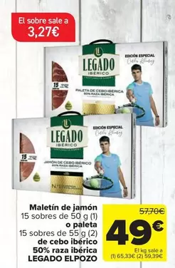 Legado ElPozo - Maletín De Jamón O Paleta De Cebo Ibérico 50% Raza Ibérica