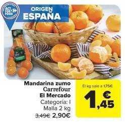 Carrefour El Mercado - Mandarina Zumo 