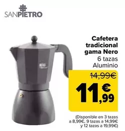 San Pietro - Cafetera Tradicional Gama Nero