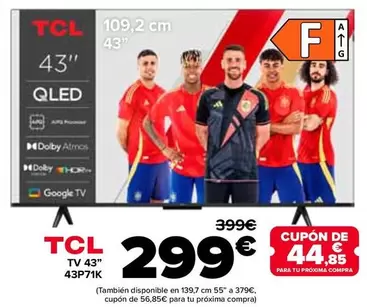 TCL - Tv 43" 43P71K
