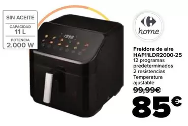 Carrefour Home - Freidora De Aire HAF11LDR2000-25